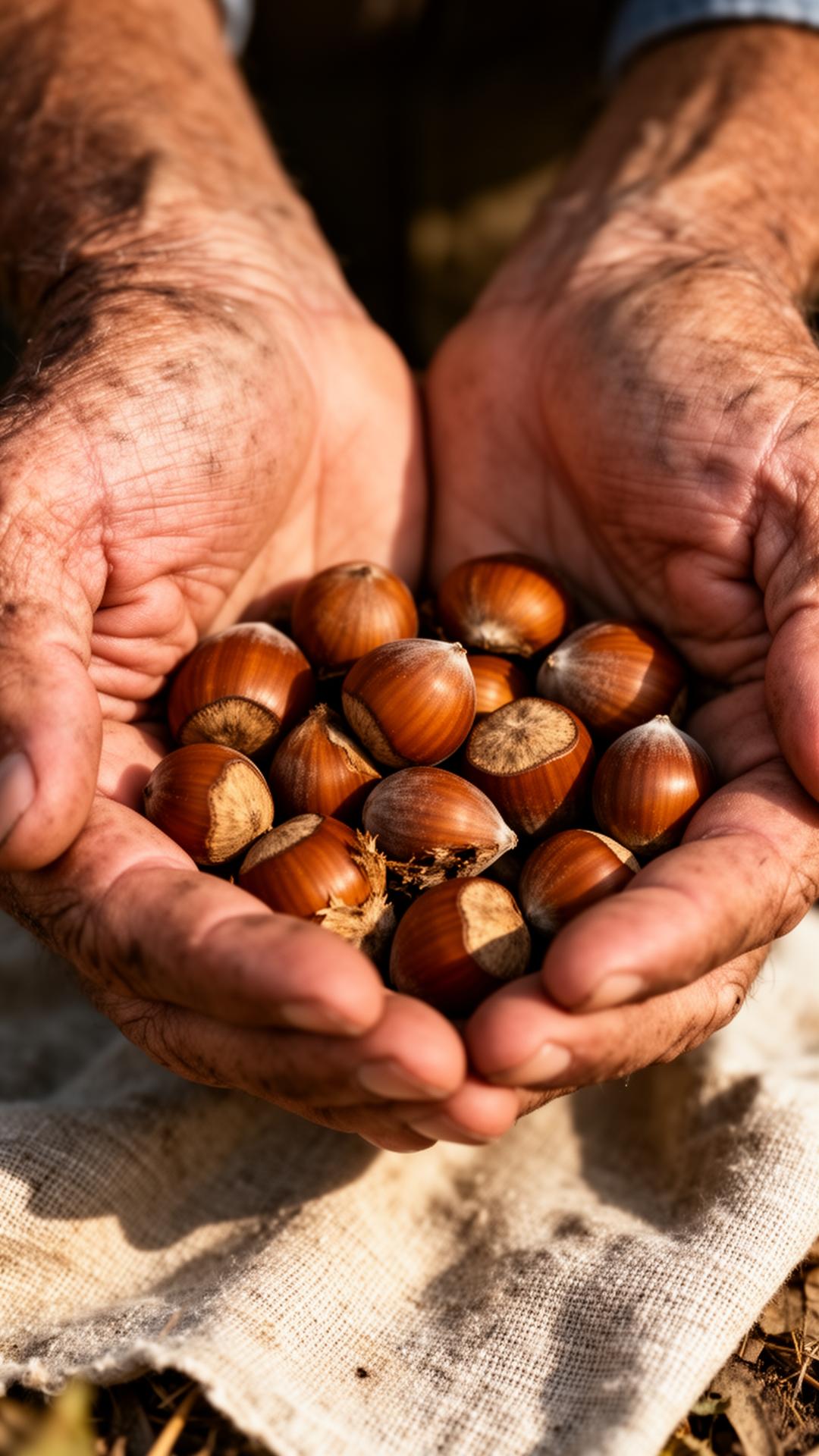 Autunno nel noccioleto: cascola e raccolta