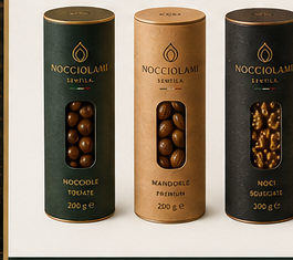 Linea Signature 200 g — Nocciolami Linea Signature 200 g Nocciolami — astucci premium Nocciole, Mandorle, Noci